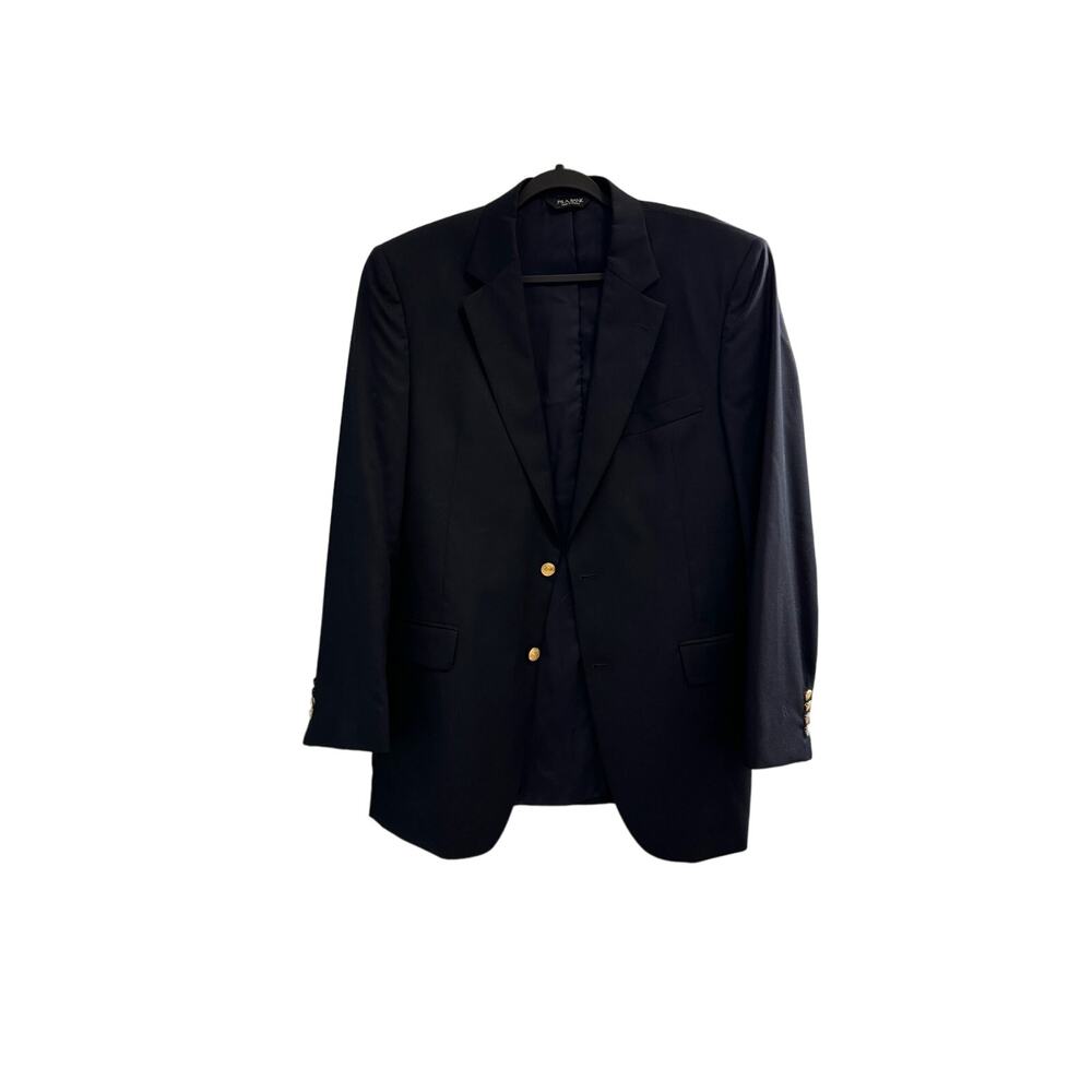 Jos. A. Bank Travelers Collection Mens 42 L Sport Coat Black Blazer wool, lined
